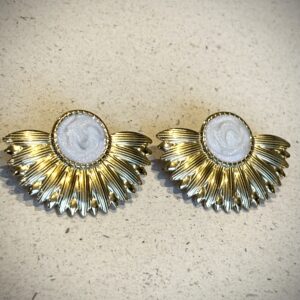 Boucles d'oreilles YUNA blanc