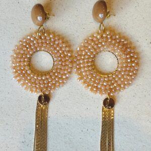 Boucles d'oreilles MARYNN beige