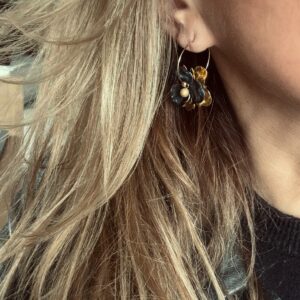 Boucles d'oreilles ISABELLA noir