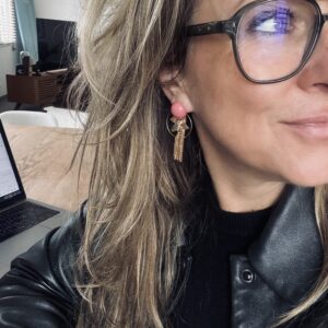 Boucles d'oreilles ROSY rose