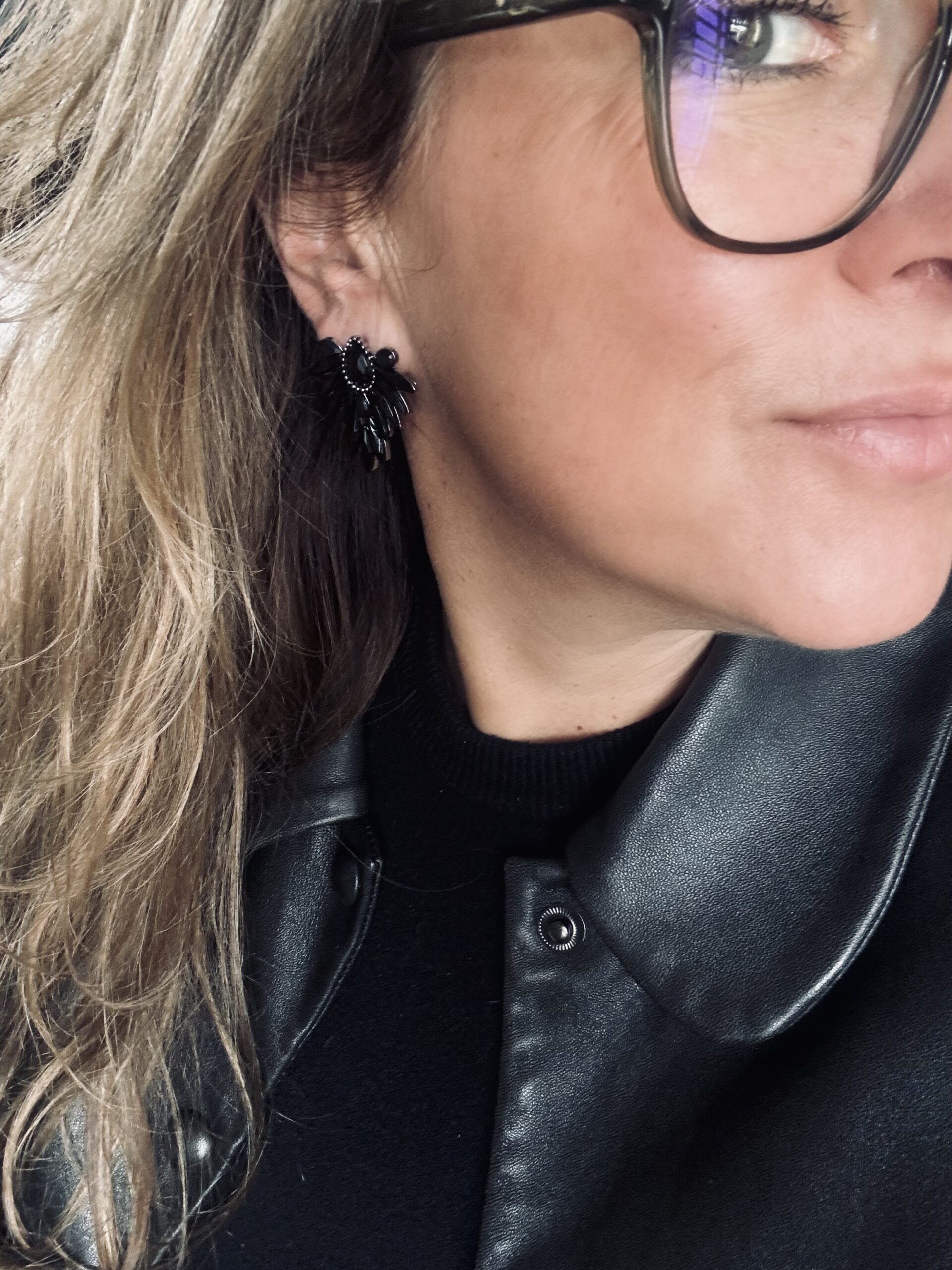 Boucles d'oreilles MIALIE noir