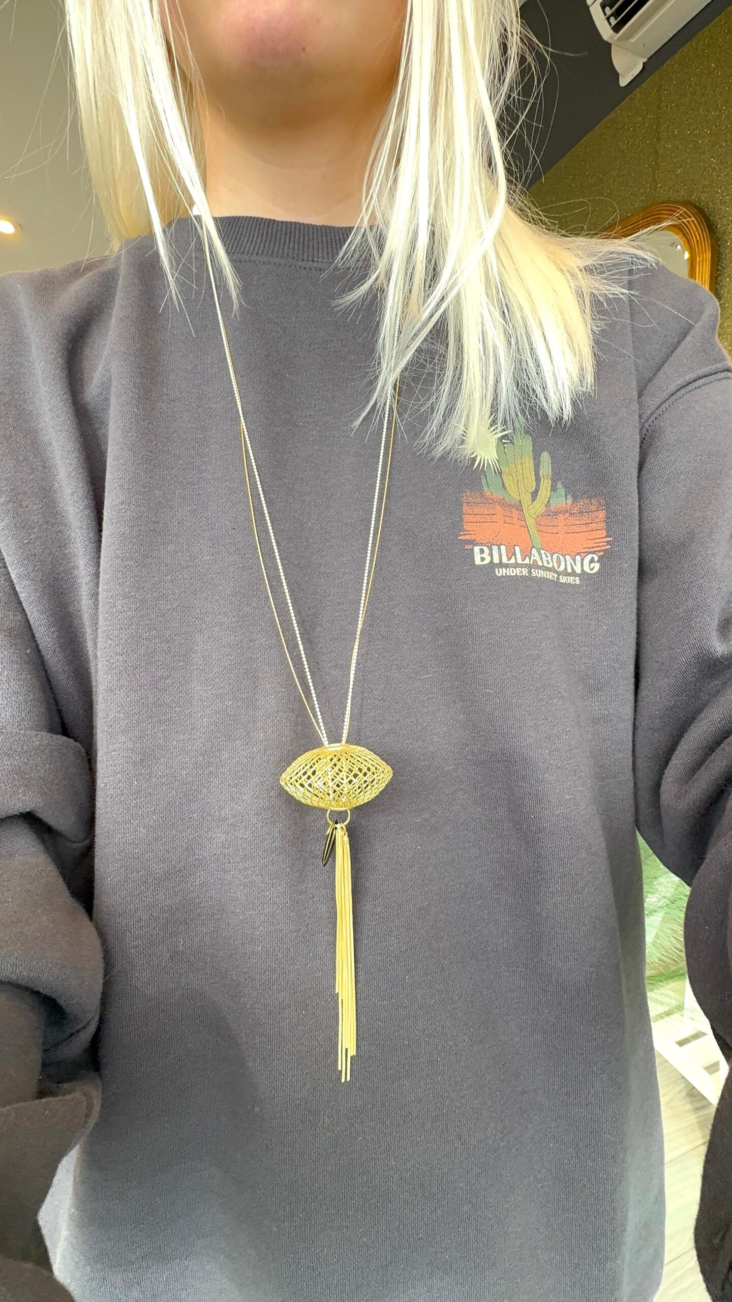 Sautoir June noir – Image 2