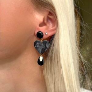 Boucles d'oreilles MARTHE noir