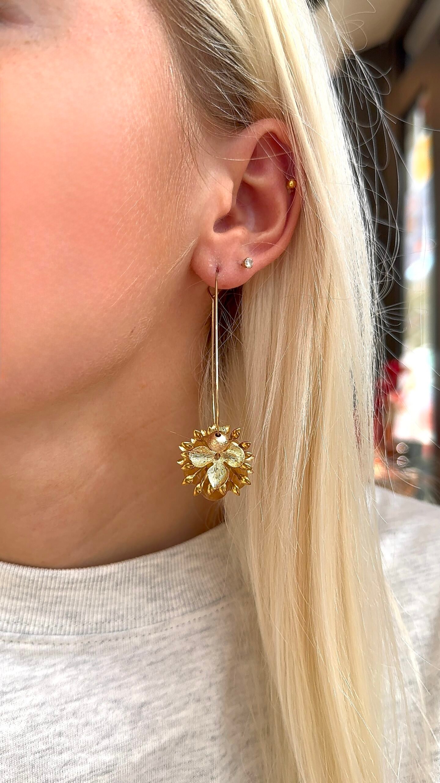 Boucles d'oreilles MELY moutarde – Image 2