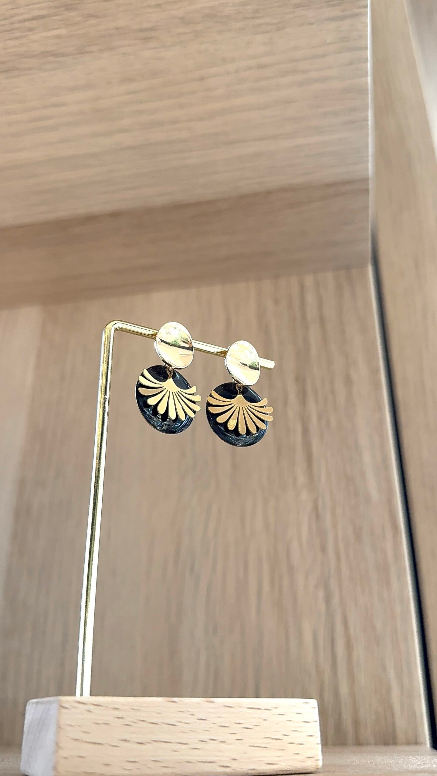 Boucles d'Oreilles MINETTE noir