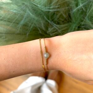 Bracelet GITA gris vert