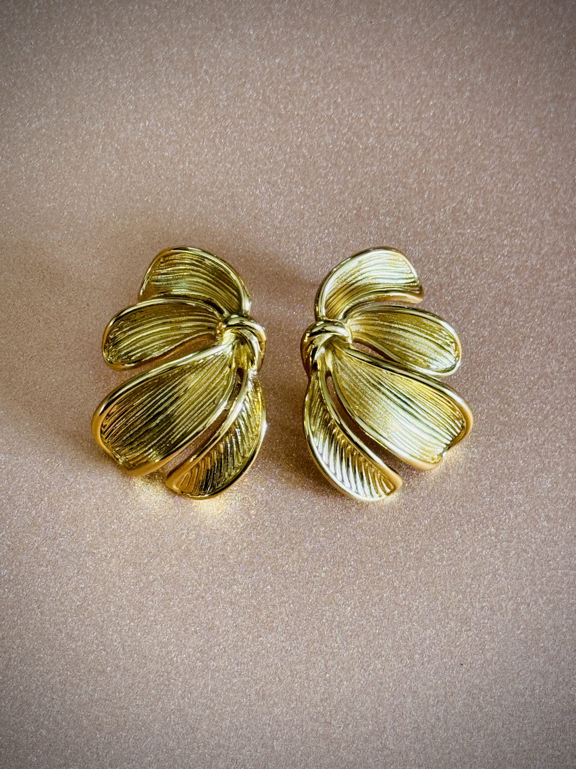 Boucles d'oreilles FLORA doré