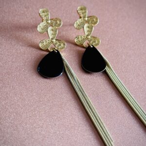 Boucles d'oreilles LISA noir