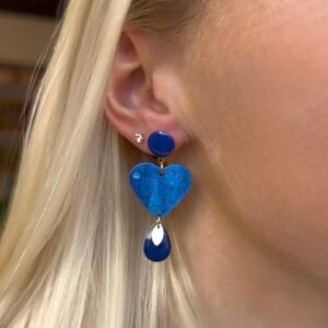 Boucles d'oreilles MARTHE bleu