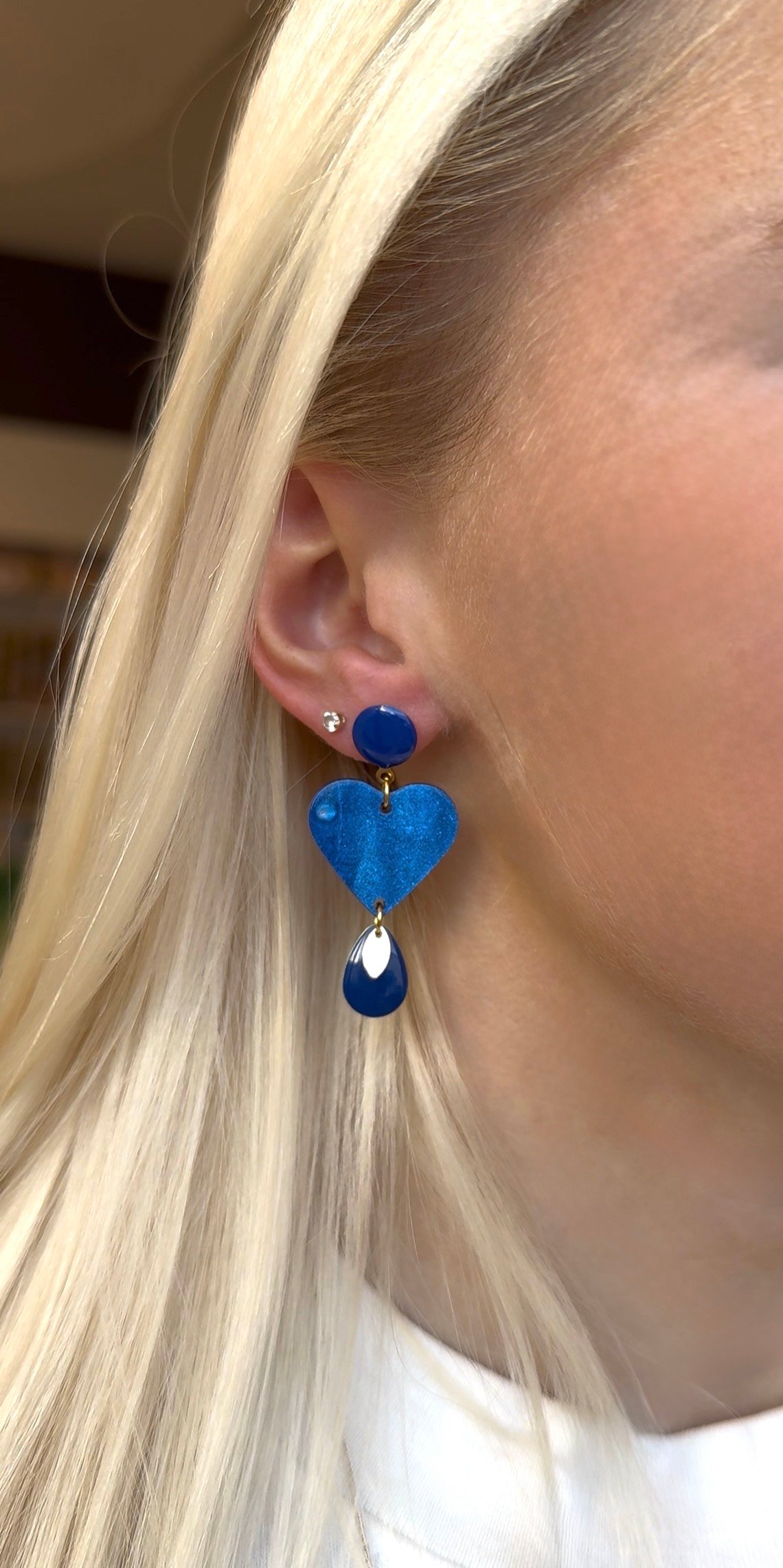 Boucles d'oreilles MARTHE bleu