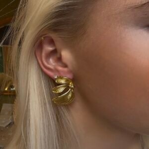 Boucles d'oreilles FLORA doré