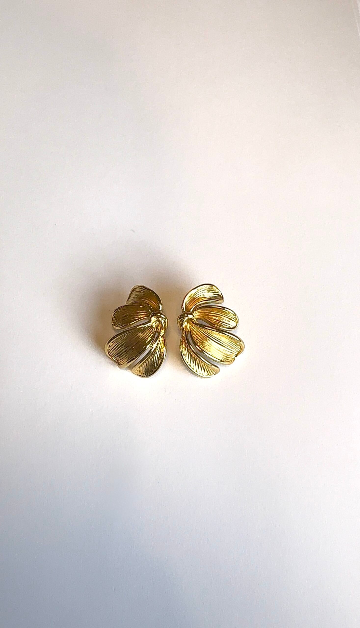 Boucles d'oreilles FLORA doré – Image 2