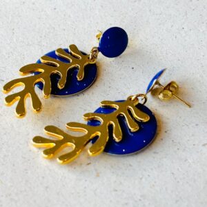 Boucles d'oreilles FLORINE bleu