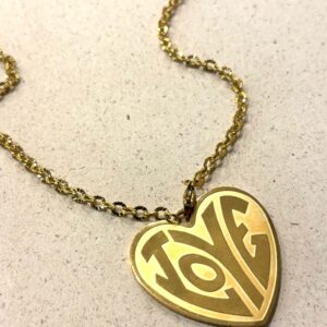 Collier LOVE doré