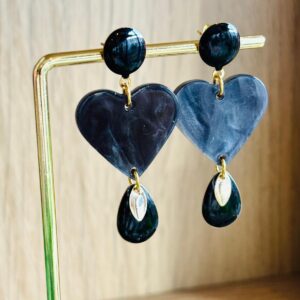 Boucles d'oreilles MARTHE noir