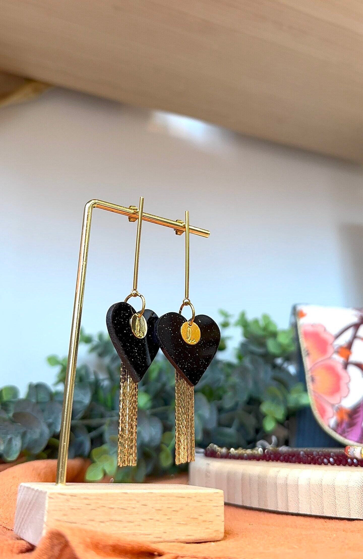 Boucles d'oreilles MEMY noir