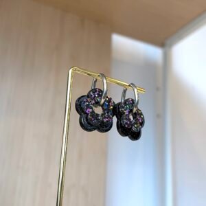 Boucles d'oreilles BALA noir