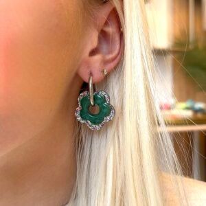 Boucles d'oreilles BALA vert multicolore