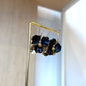 Boucles d'oreilles ISABELLA noir
