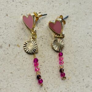 Boucles d'oreilles ELEONORE rose