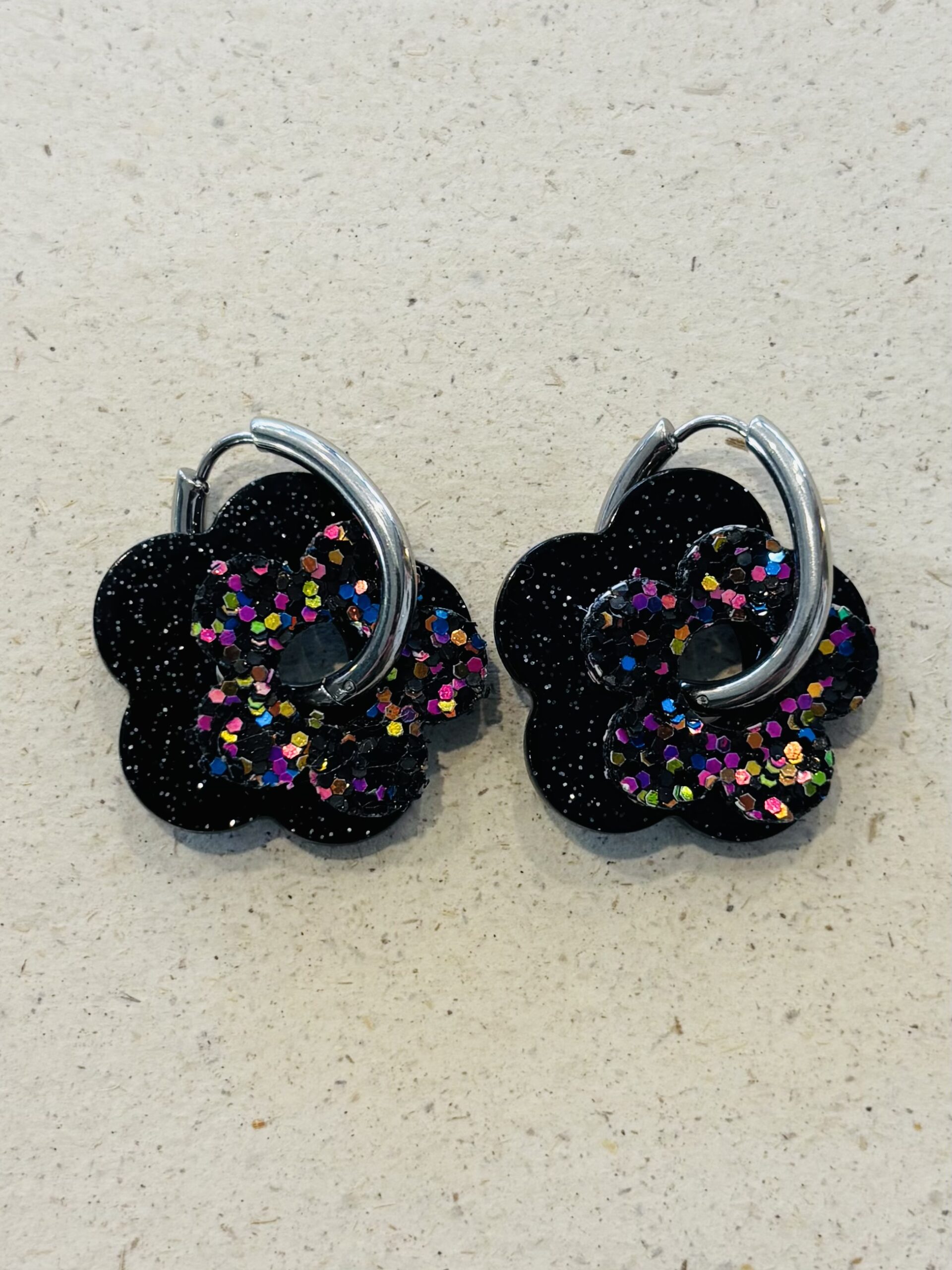 Boucles d'oreilles BALA noir