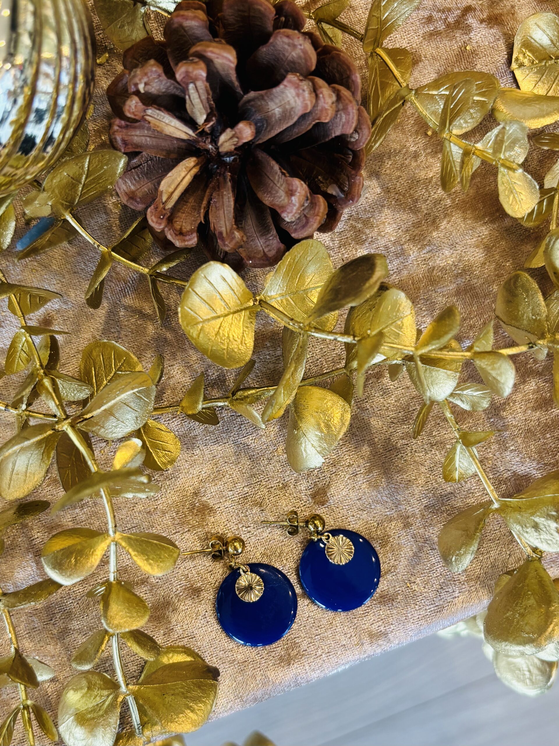 Boucles d'oreilles CATHRINA bleu – Image 2