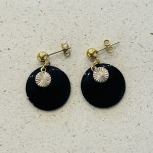 Boucles d'oreilles CATHRINA noir