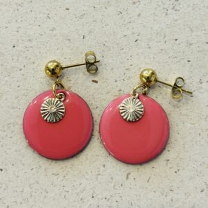 Boucles d'oreilles CATHRINA rose