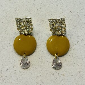 Boucles d'oreilles KAROLL moutarde