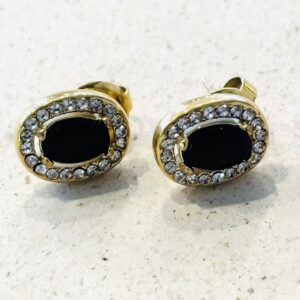 Boucles d'oreilles Karen noir