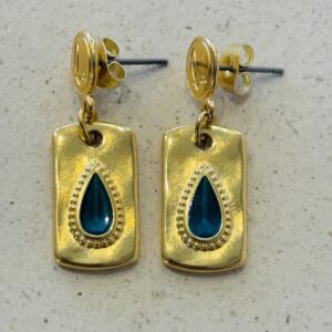 Boucles d'oreilles MARY vert