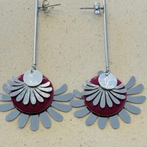Boucles d'oreilles COLETTE prune