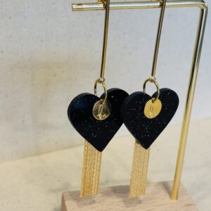 Boucles d'oreilles MEMY noir