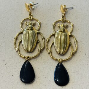 Boucles d'oreilles ROMANE noir