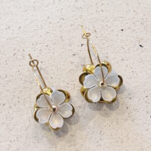 Boucles d'oreilles NINON blanc