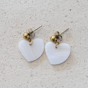 Boucles d'oreilles MAËLLE blanc