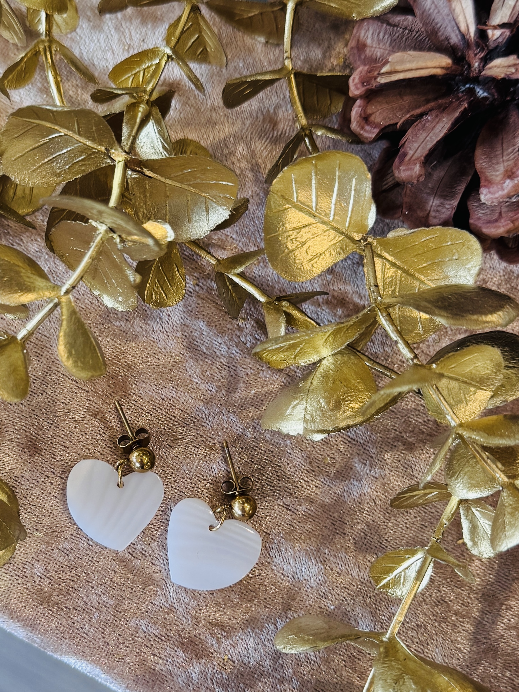 Boucles d'oreilles MAËLLE blanc – Image 2