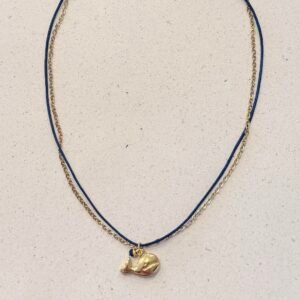 Collier WHALE bleu marine
