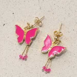Boucles d'oreilles CYLIA rose