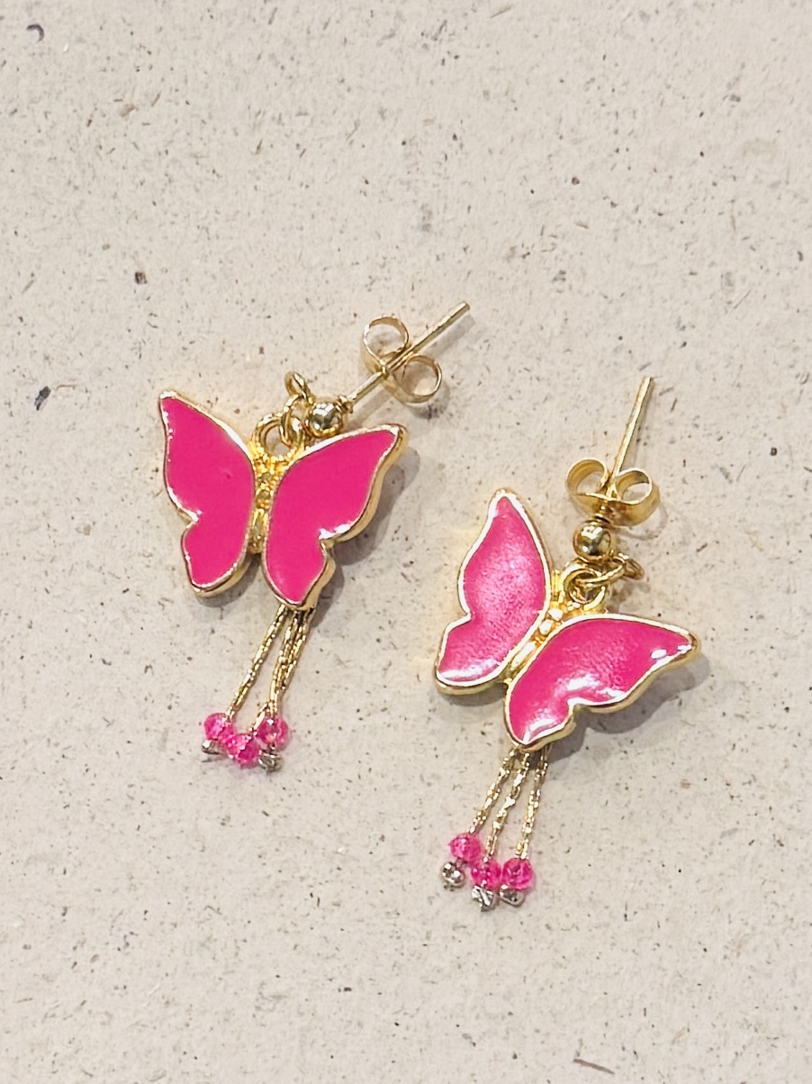 Boucles d'oreilles CYLIA rose