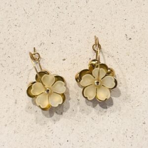 Boucles d'oreilles NINON jaune pastel