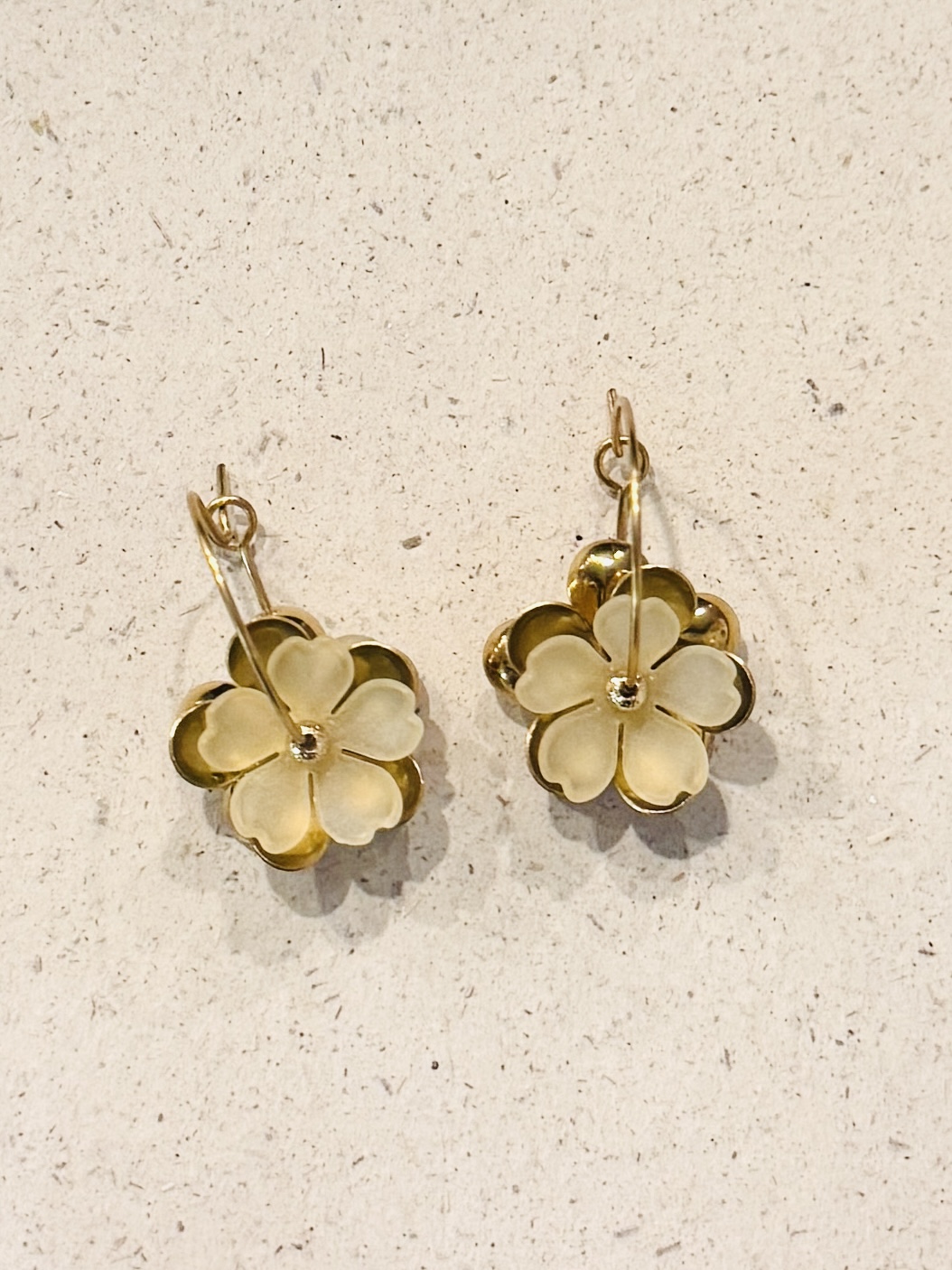 Boucles d'oreilles NINON jaune pastel