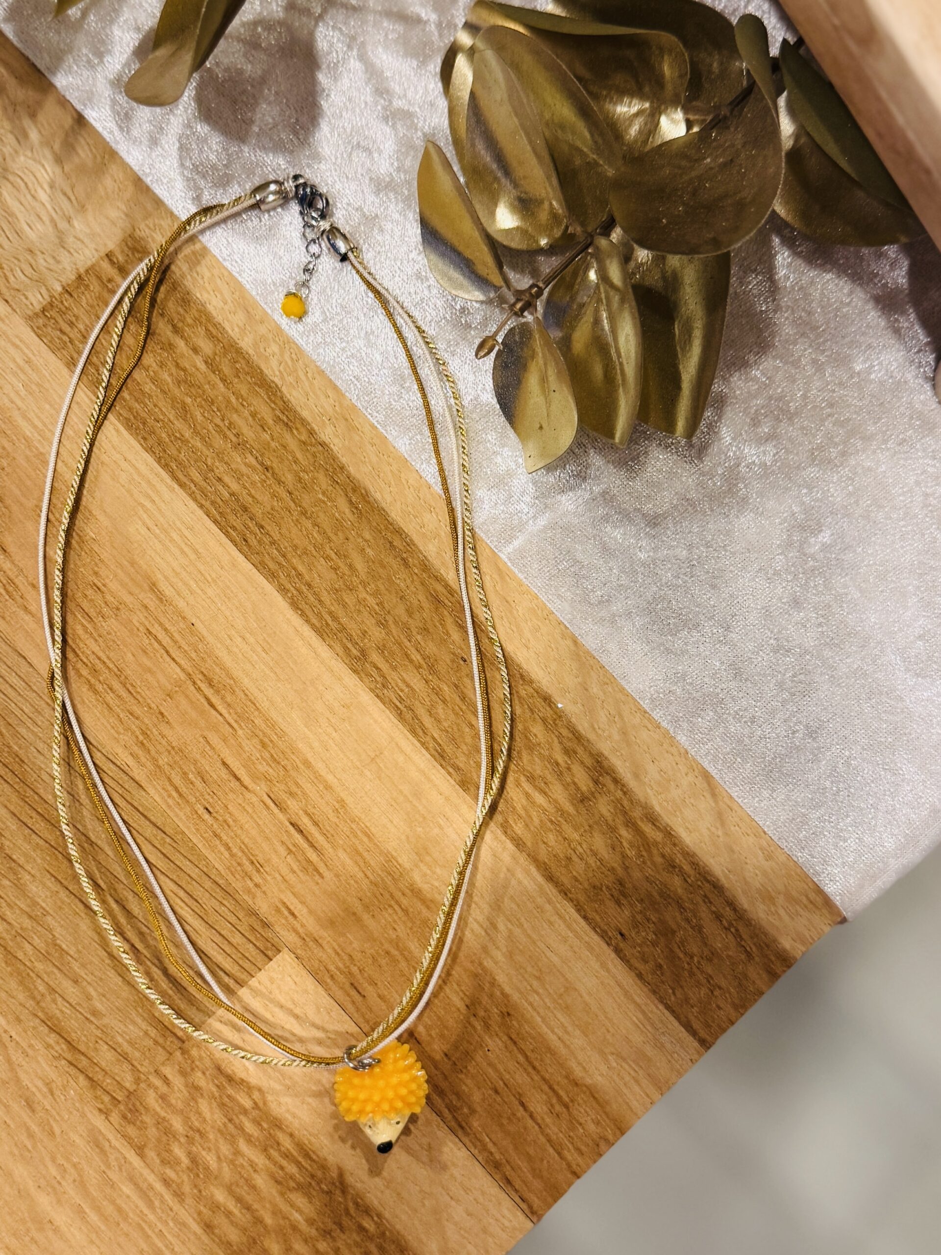 Collier SACHA jaune – Image 2