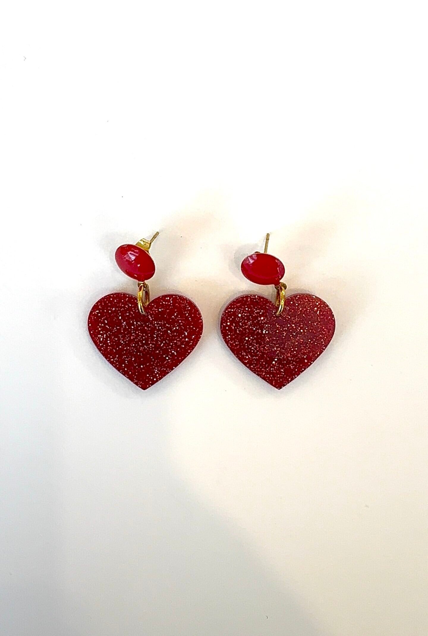 Boucles d'oreilles NOEMIE rouge