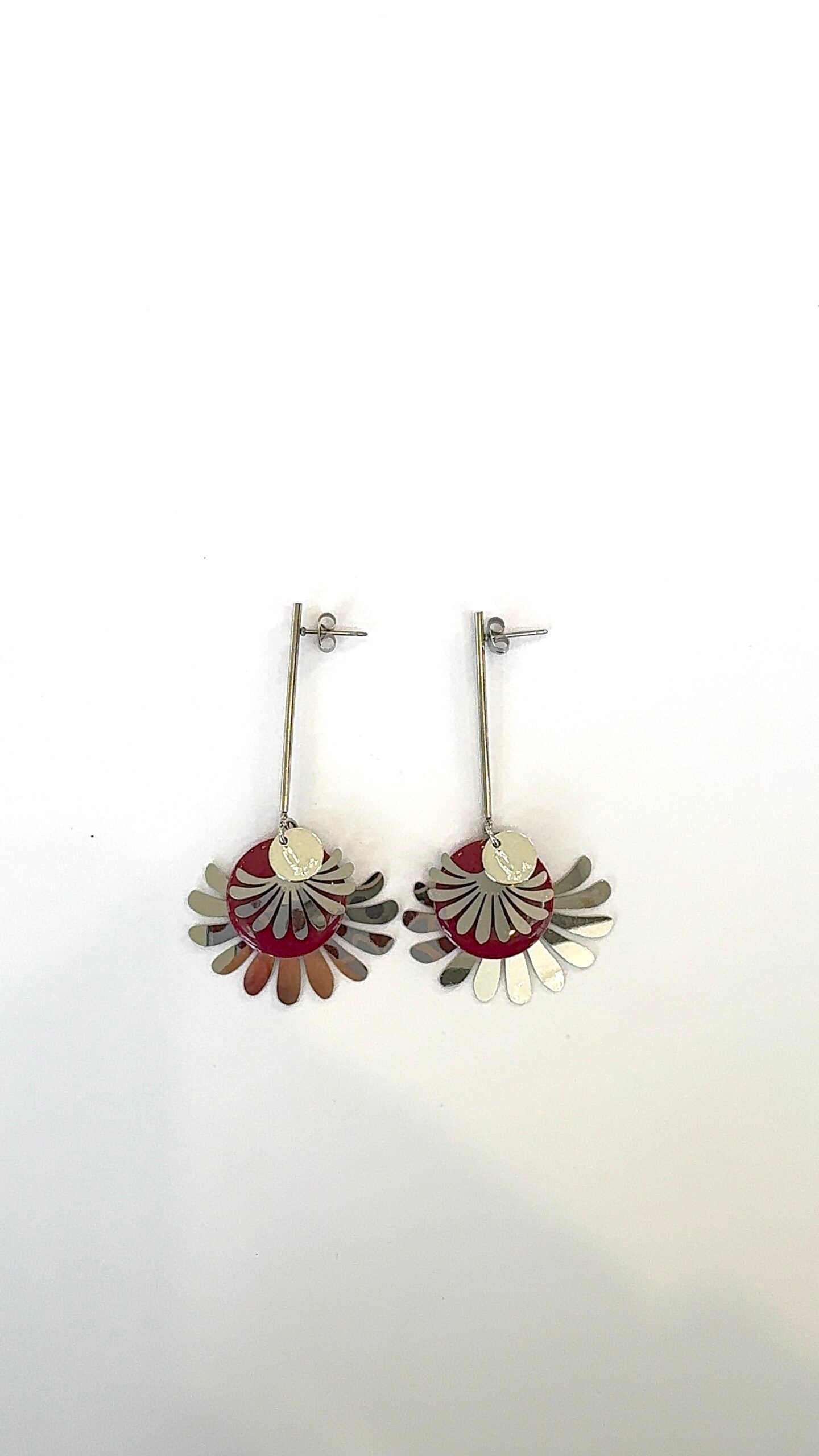 Boucles d'oreilles COLETTE prune