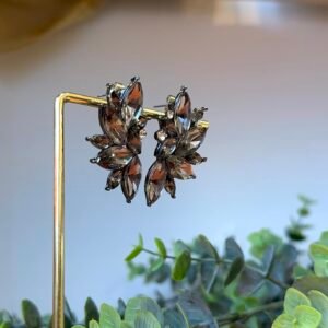 Boucles d'oreilles ATHENA gris petit modèle