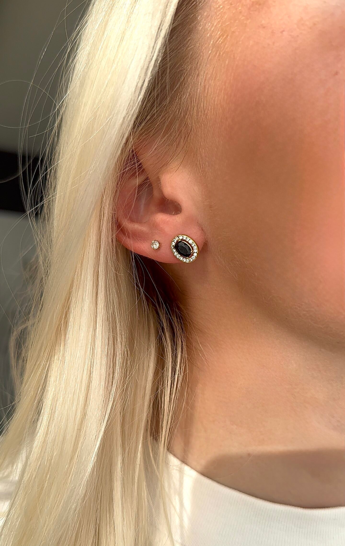 Boucles d'oreilles Karen noir