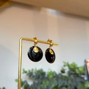 Boucles d'oreilles CATHRINA noir
