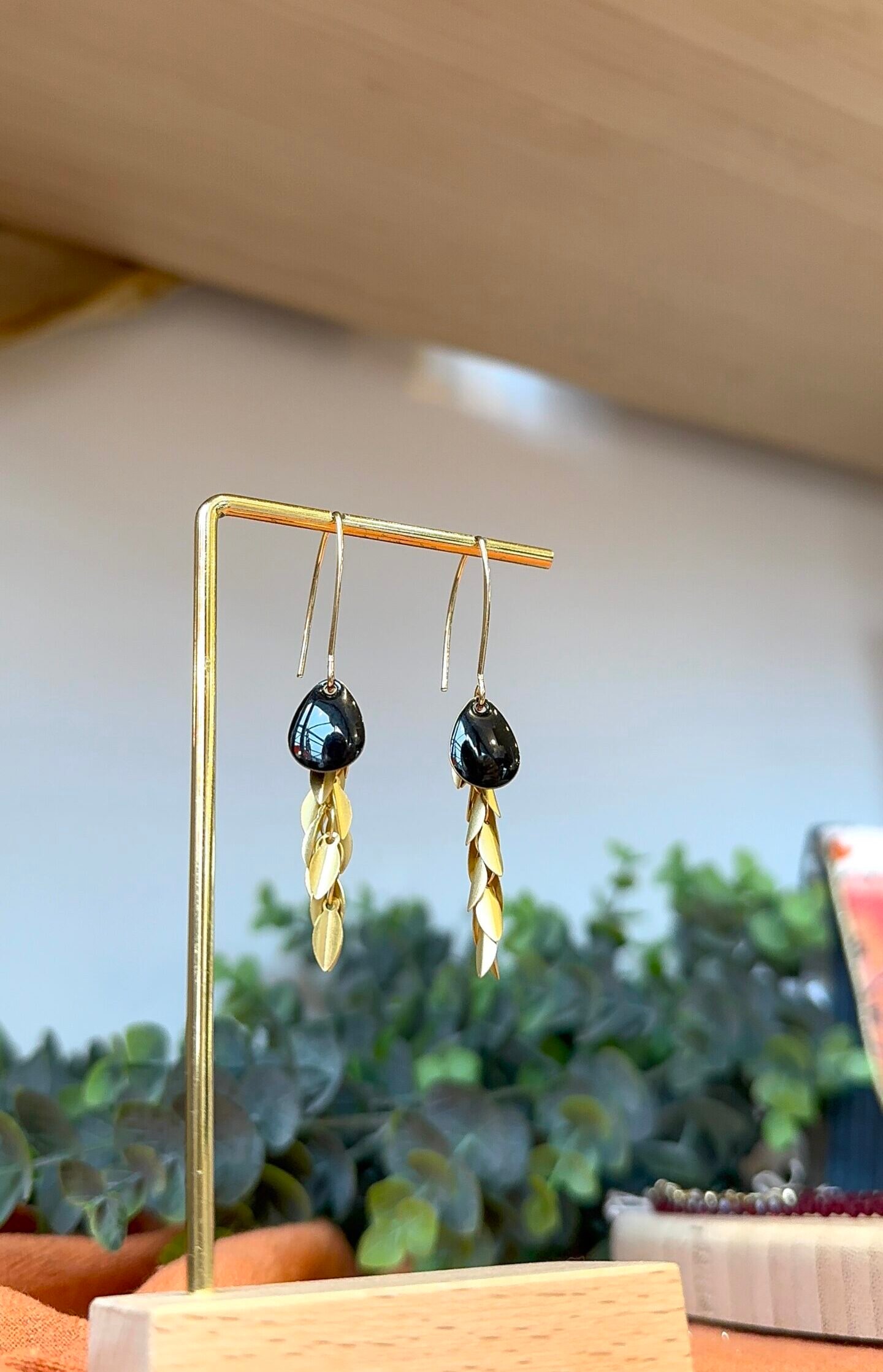 Boucles d'oreilles SOLANGE noir