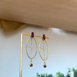 Boucles d'oreilles RUTH marron